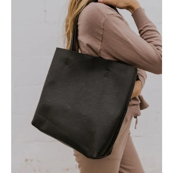 Roolee “The Icon Handbag” in Black Tote Purse - Picture 4 of 16